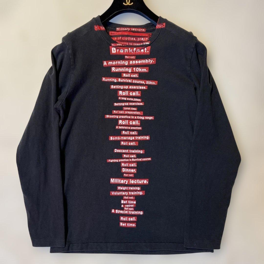 RYUICHIRO SHIMAZAKI homme メッセージロングTシャツ