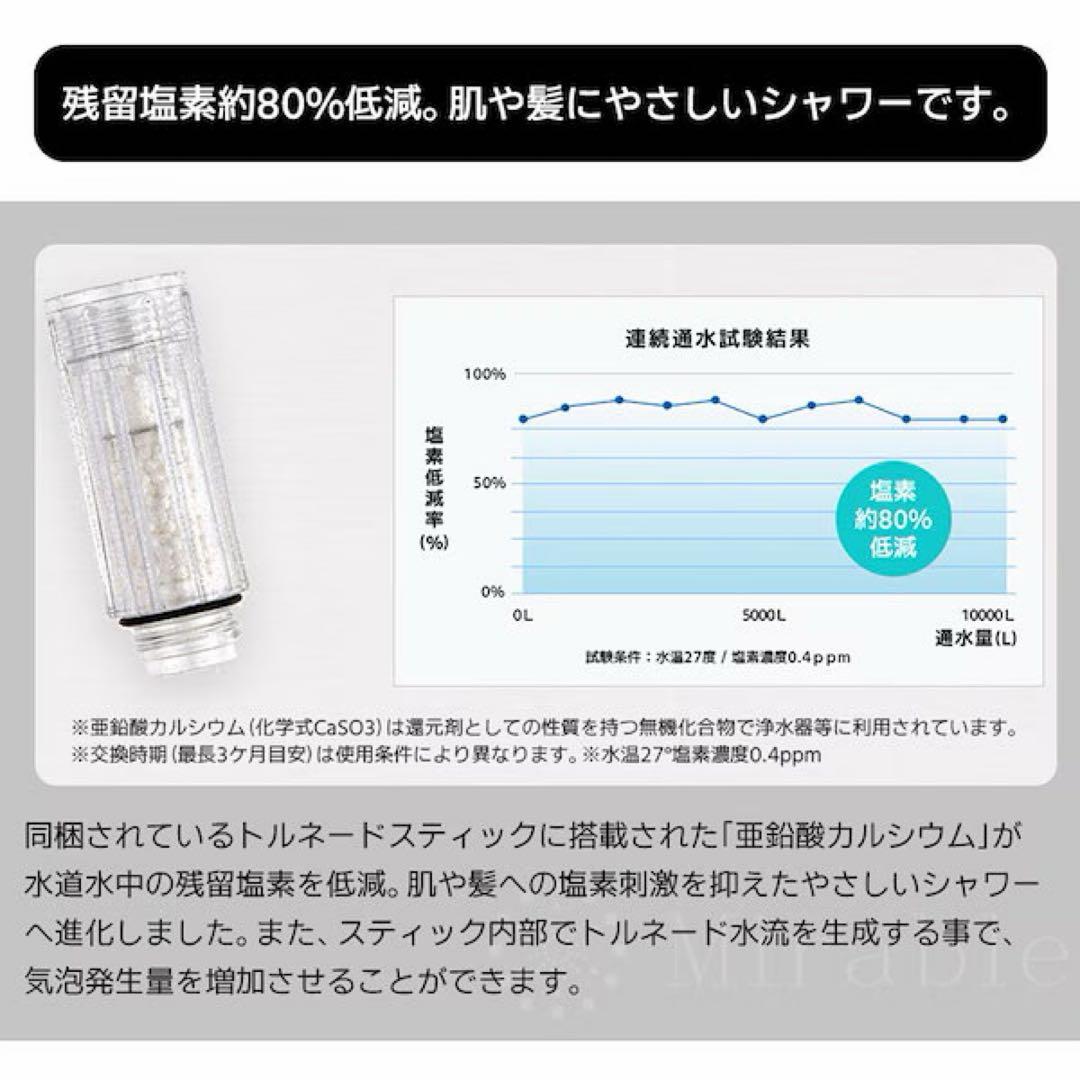 【３日間だけ使用】Mirable zero シャワーヘッド
