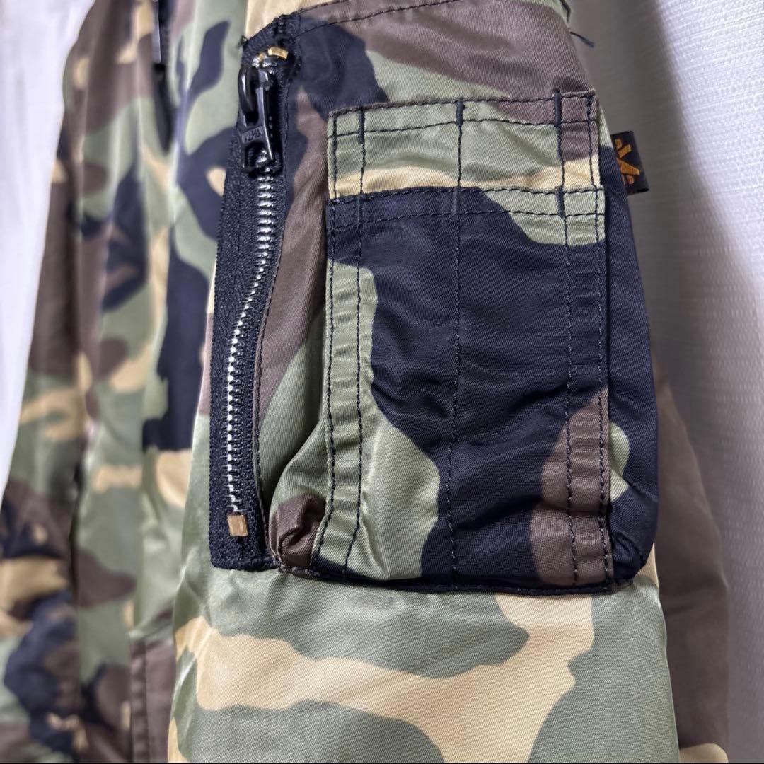 ALPHA INDUSTRIES 迷彩 MA-1ジャケット Lサイズ 専用