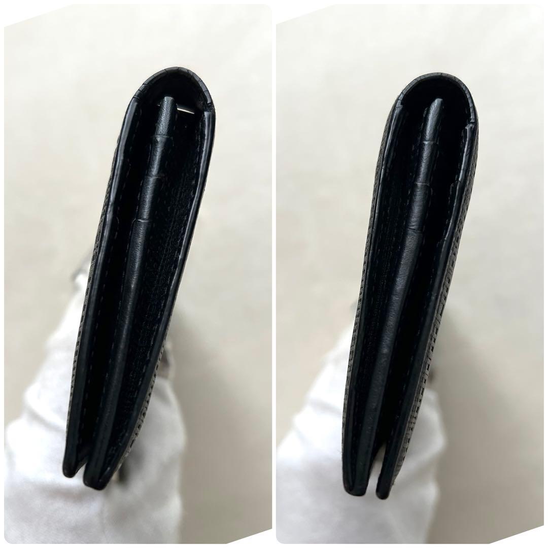 美品 LOEWE ロエベ 長財布 アナグラム 二つ折り財布 黒