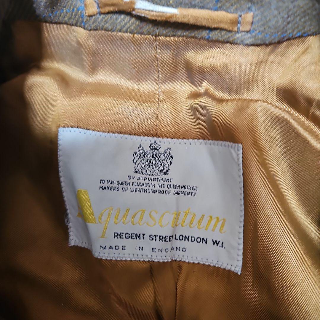 Aquascutum アクアスキュータム ブラウンチェック L相当 イングランド