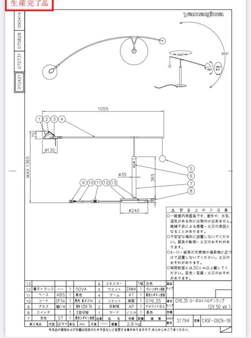イタリア　ポストモダン NESTORE Artemide フロアスタンド