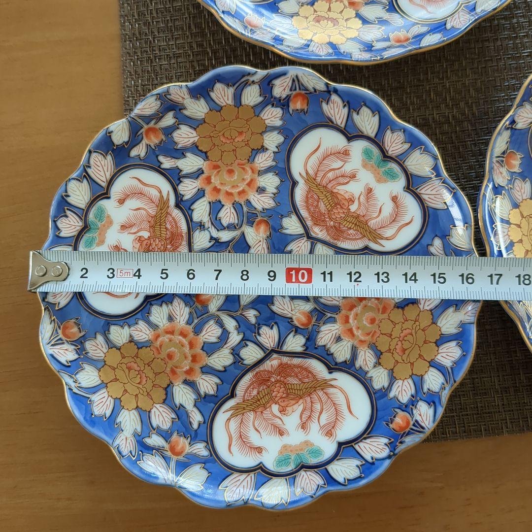 最高級　古伊万里　幸楽窯　献上手古伊万里鳳凰　金襴手　金彩鳳凰牡丹文様　皿　５枚