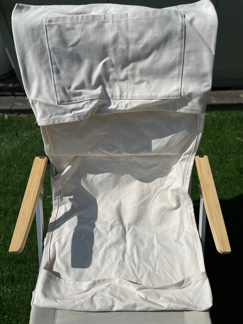 スノーピーク peak ローチェア30 アイボリー社外帆布交換シート付