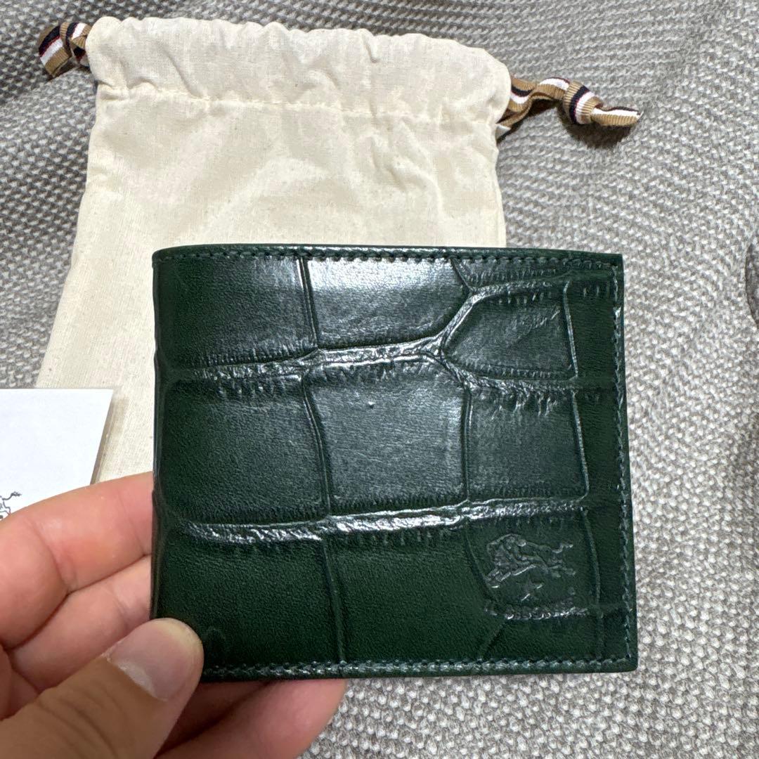 IL BISONTE ダークグリーン 二つ折り財布