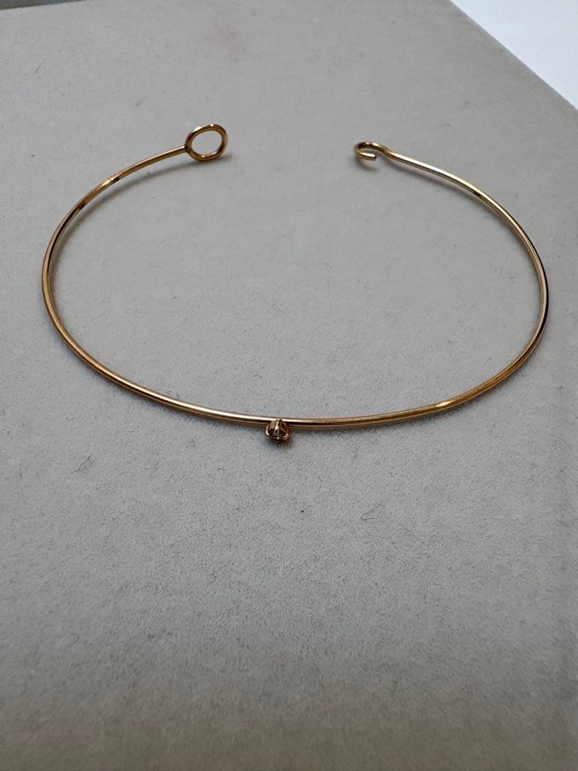 アガット（agate)10K ダイヤモンドブレスレットバングル