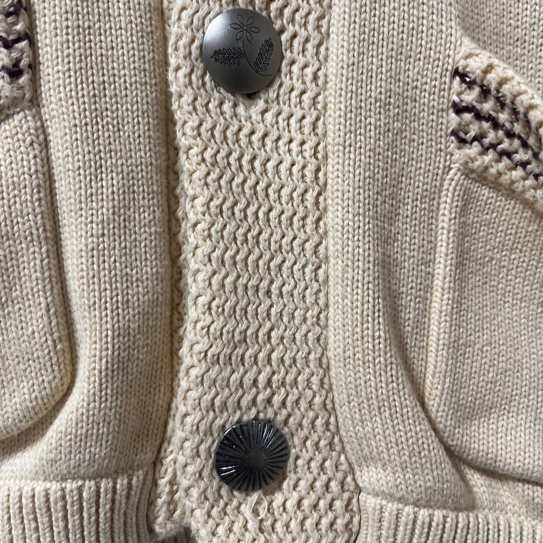 美品　indian motocycle カウチンニット　セーター　綿100%