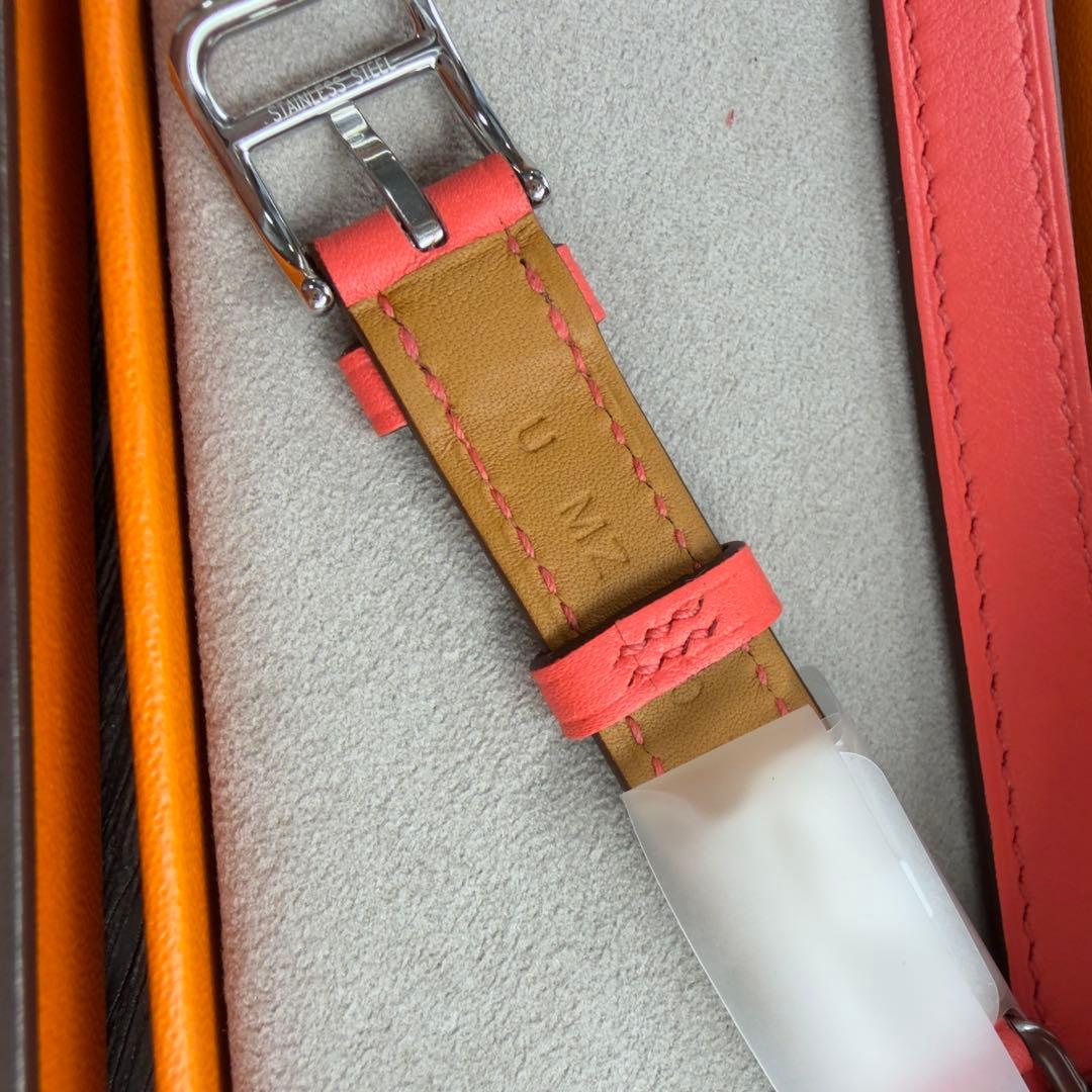 2956 未使用　Apple Watch エルメス　ローズ　アザレ　二重レザー