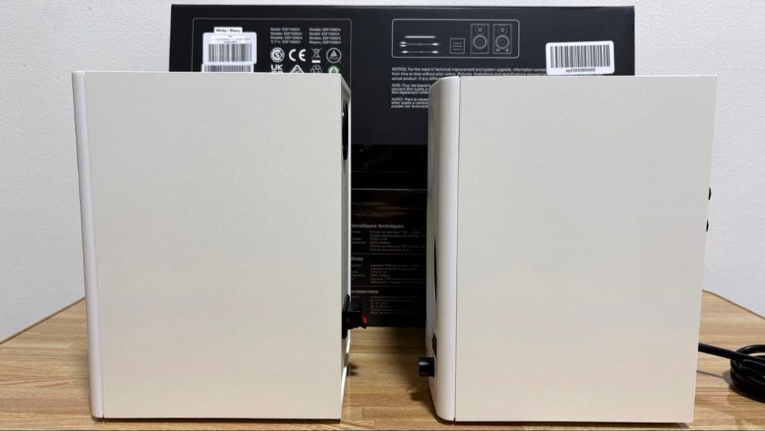 Edifier MR4 ホワイト+ MOGAMI2534 RCAケーブル