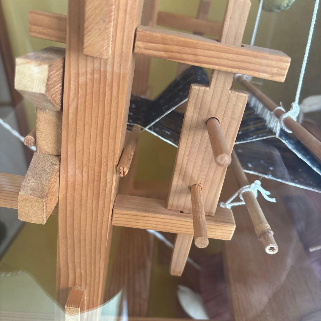 結城織の機織り人形