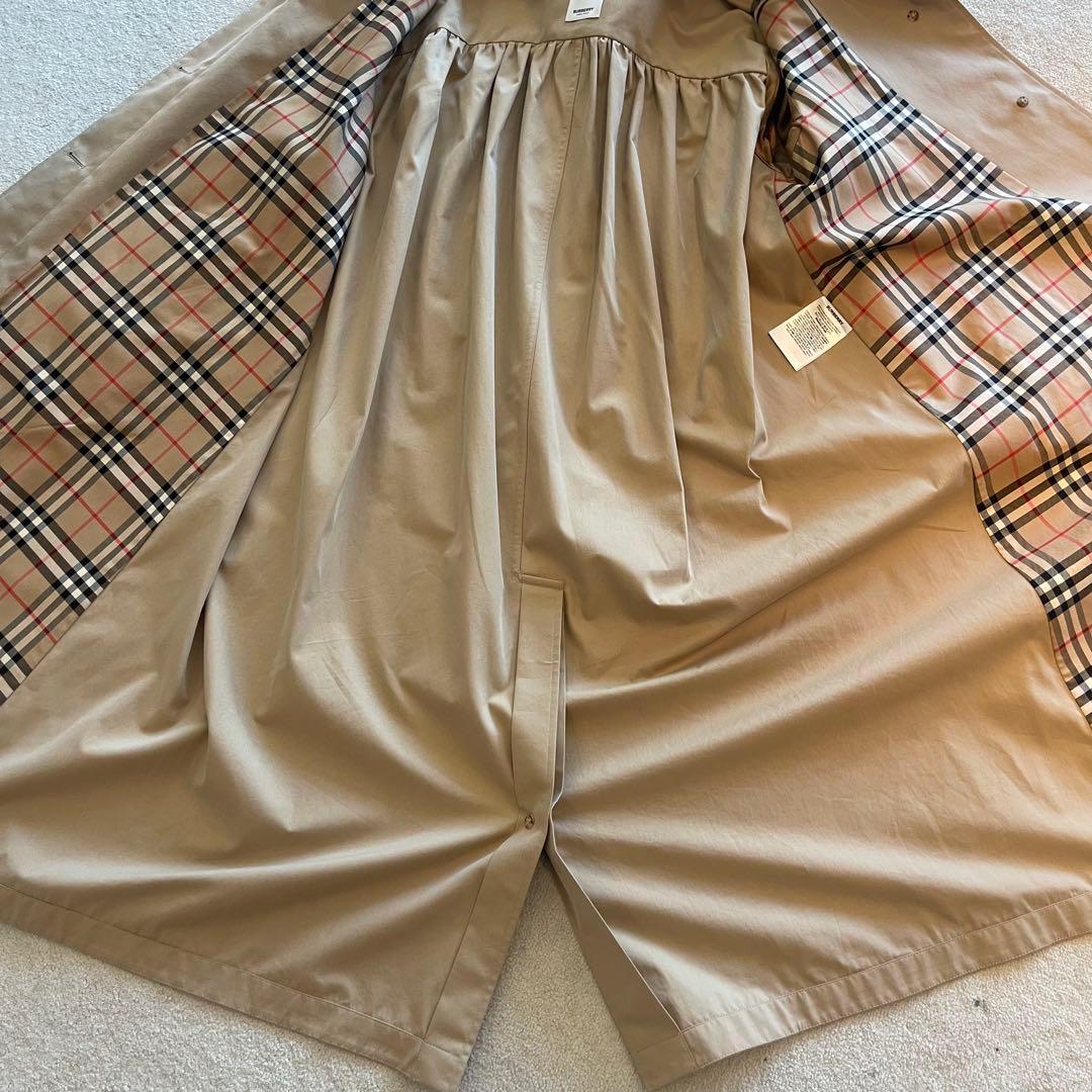 バーバリー　ギャザードパネル トロピカルギャバジン オーバーサイズ カーコート