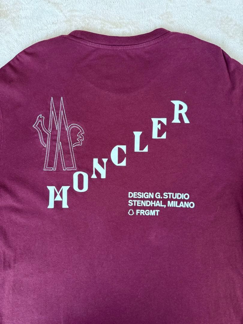 MONCLER FRGMT モンクレール ロンT 長袖カットソー バーガンディM