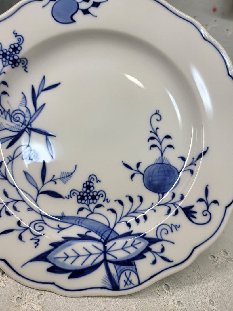 未使用✨マイセン ブルーオニオン プレート 20cm 皿 サラダ デザート