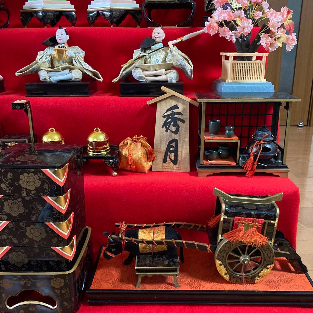 秀月 雛人形 日本人形 七段飾り 桃の節句 雛祭り セットNo.③