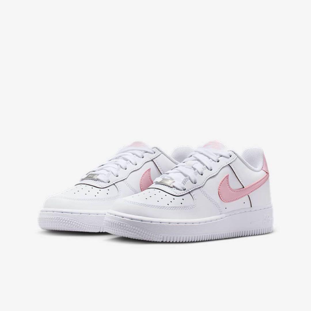 【新品24cm】NIKE｜エアフォース１GS｜ホワイト/ソフトピンク