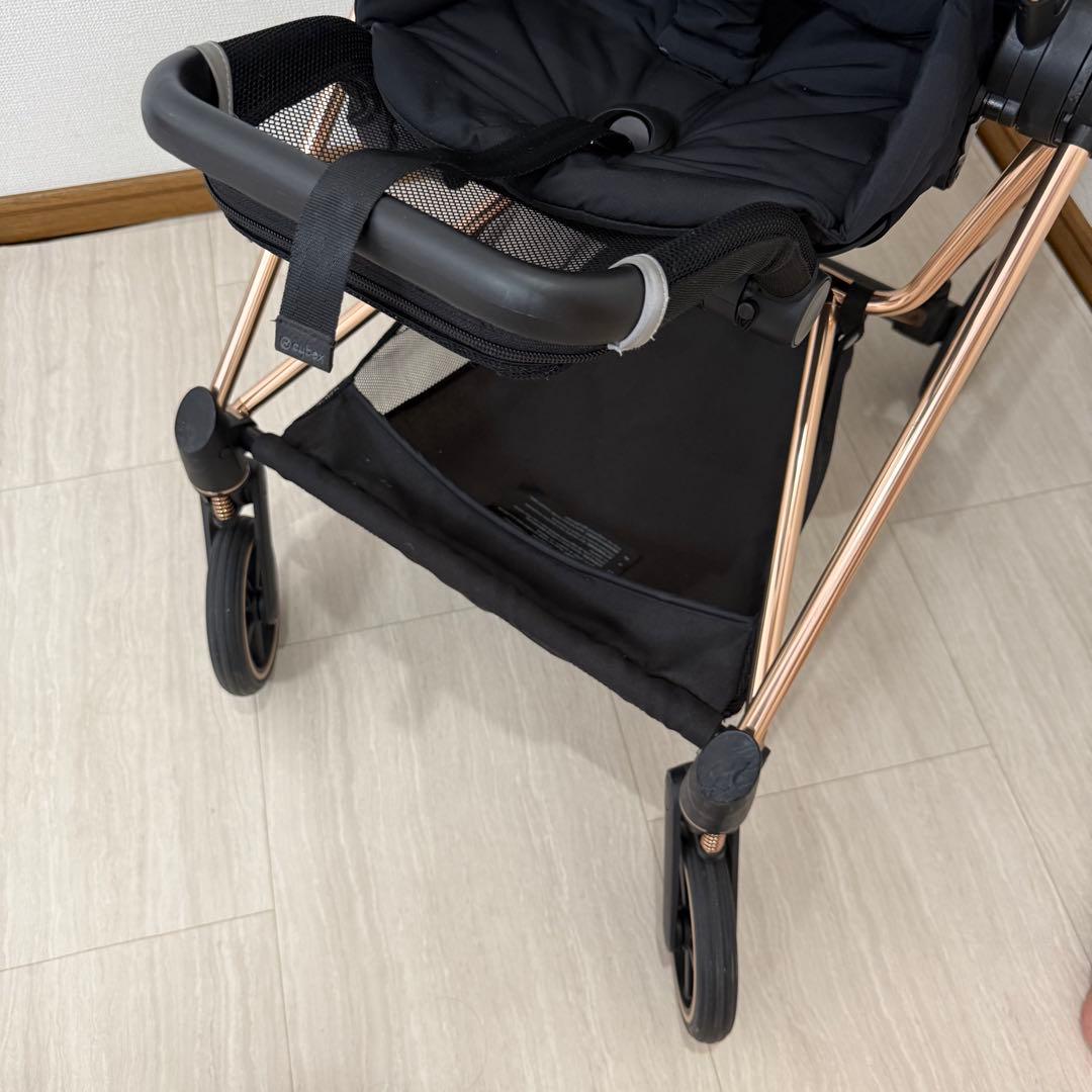 極美品 Cybex ミオス JP3 ローズゴールド ワンプルハーネス ベビーカー