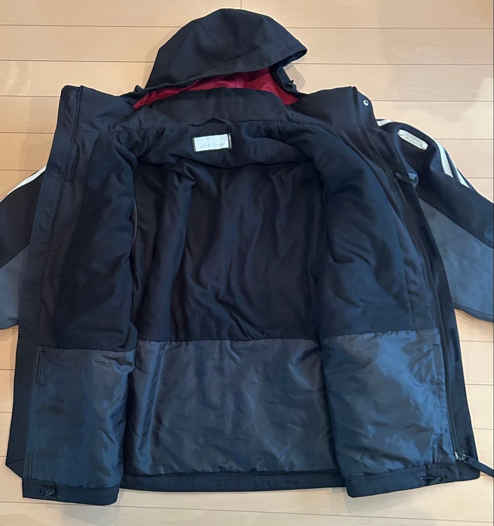 Phenix スキーウェア 黒/グレー　L Lサイズ 上下セット