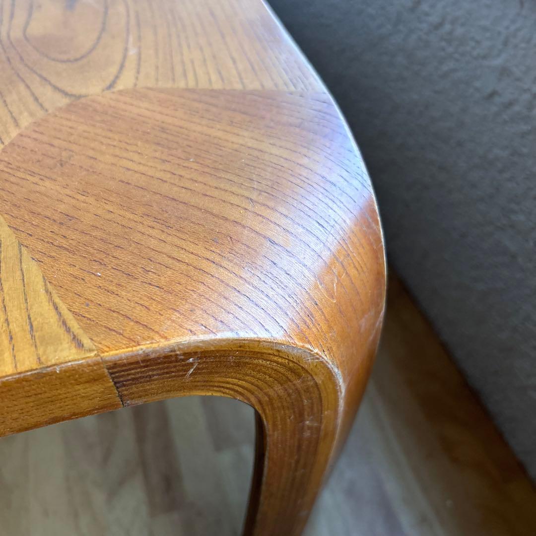 天童木工　TENDO 曲木　乾三郎　座卓　ローテーブル　天板75cm×75cm