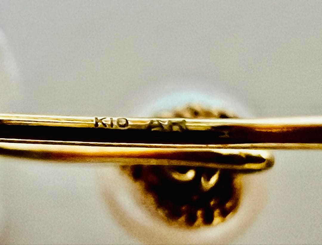 アコヤ真珠 K10ゴールドフックタイプピアスとブレスレットセット