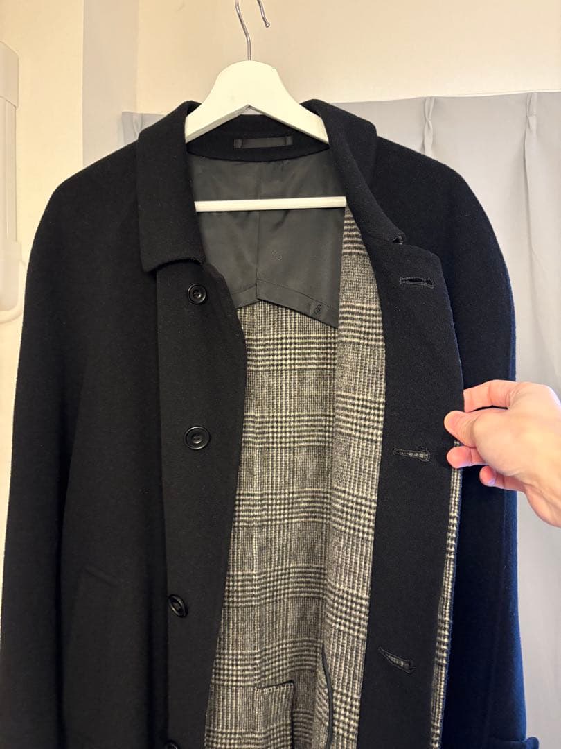 Christian Dior ステンカラーコート ブラック