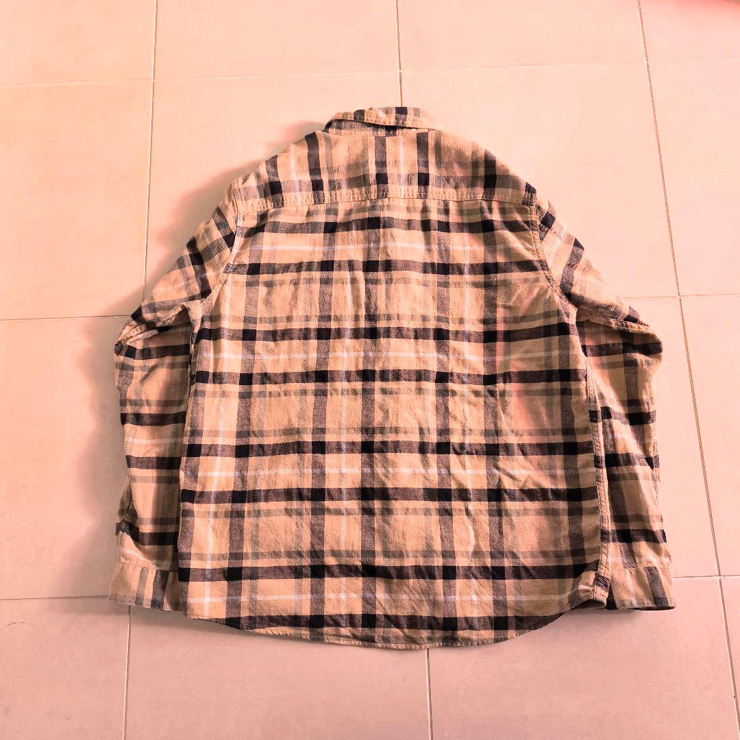 Patagonia　パタゴニア　ネルシャツ　ブラウン　ベージュ　L
