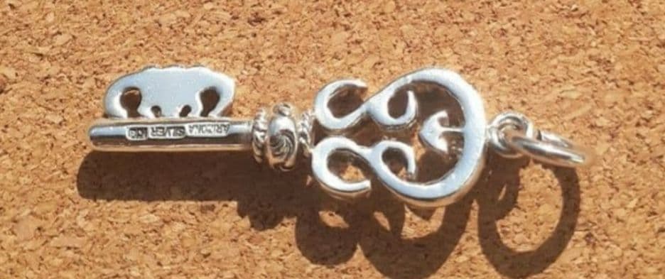 アリゾナフリーダム シルバー☓ k18ネックレストップ キーモチーフ