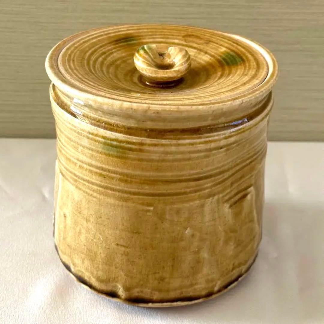 黄瀬戸 御本手 水指 茶道具