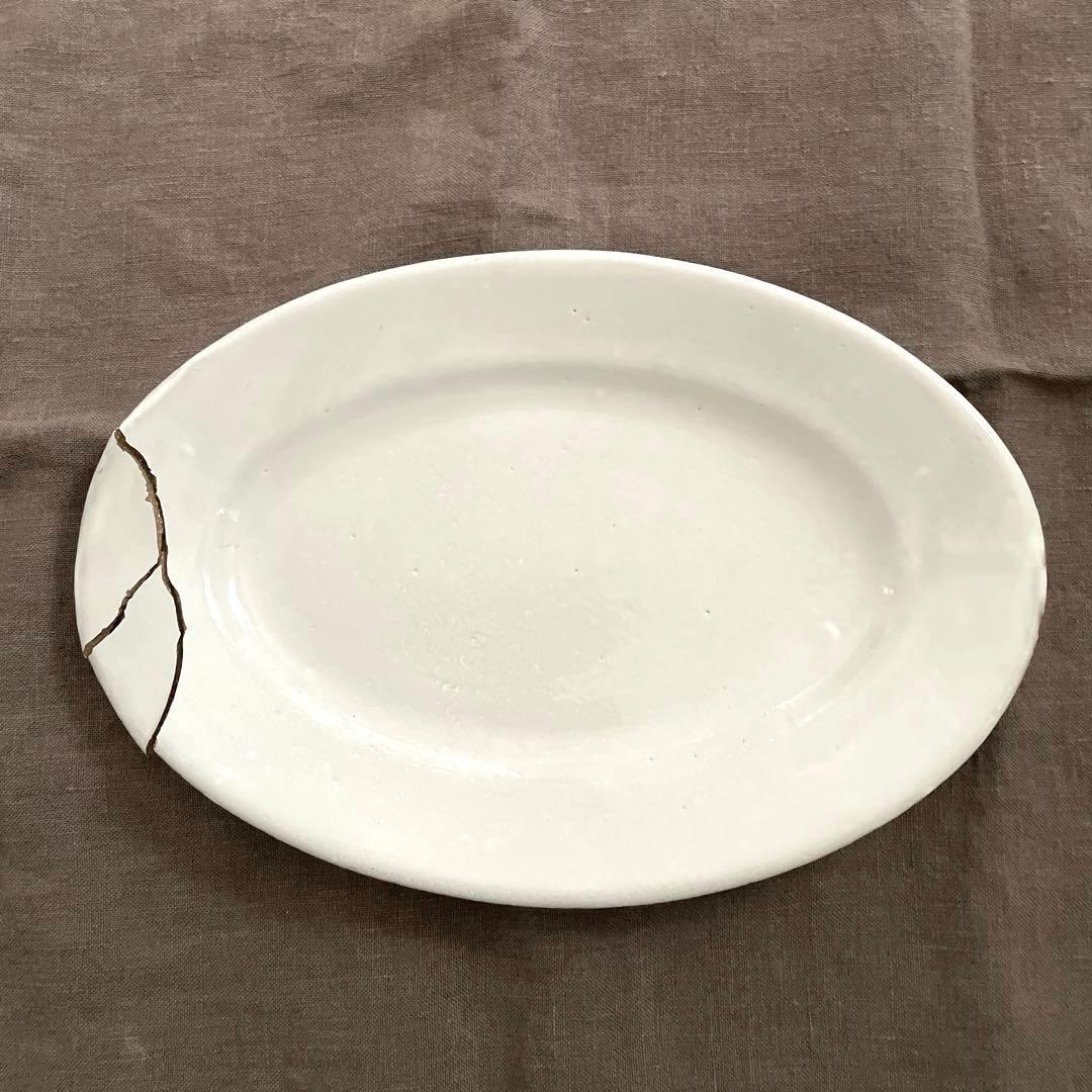 【金継ぎ用】アスティエ・ド・ヴィラット Sobre 22cm オーバルプレート