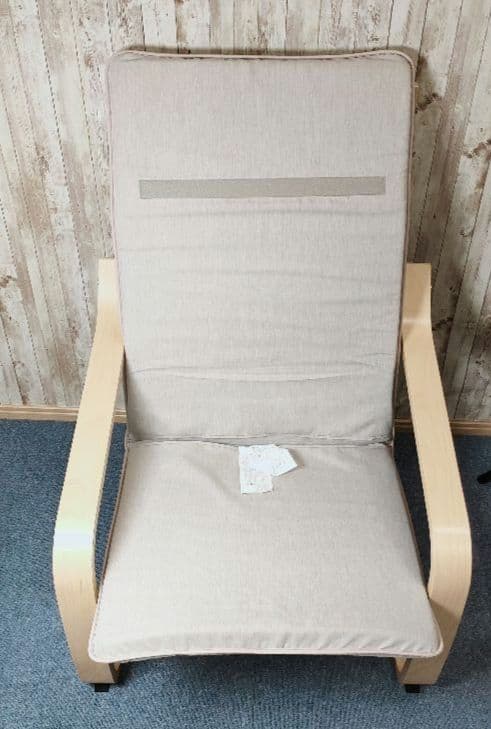 美品 IKEA POÄNG ポエング パーソナルチェア　ライトグレー イケア