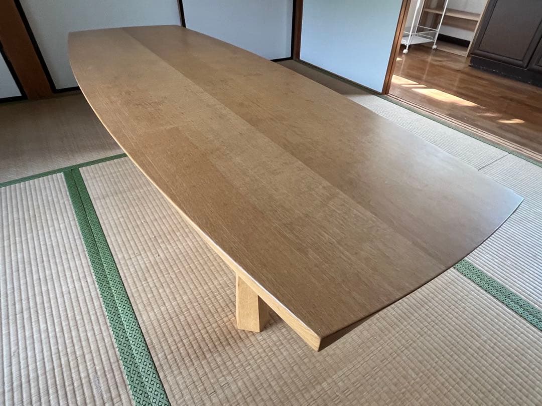カンディハウス　ローテーブル　天然木（ナラ）　165cm
