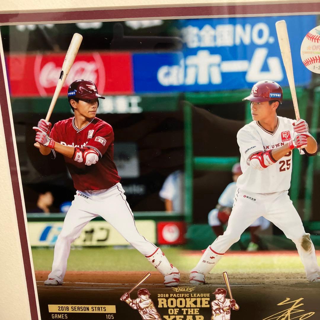 田中和基　2018最優秀新人賞獲得記念 ユニフォームチップフォトパネル　ボール付