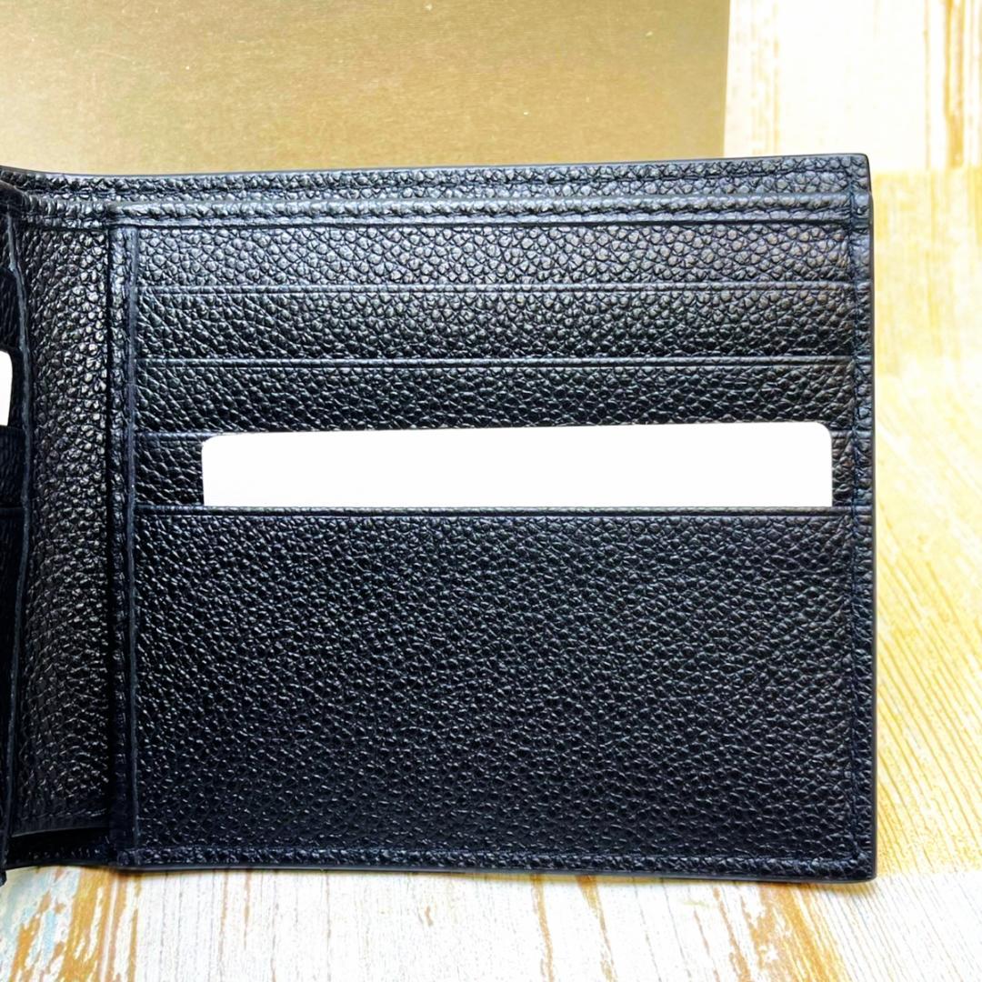 新品★GIORGIO ARMANI ジョルジオ アルマーニ レザー 2つ折財布