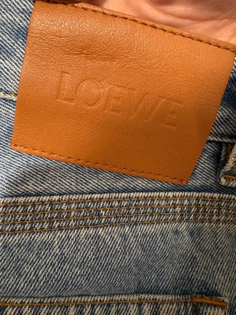 h　LOEWE アナグラム クロップドデニム　３２