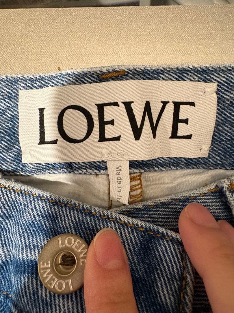 h　LOEWE アナグラム クロップドデニム　３２