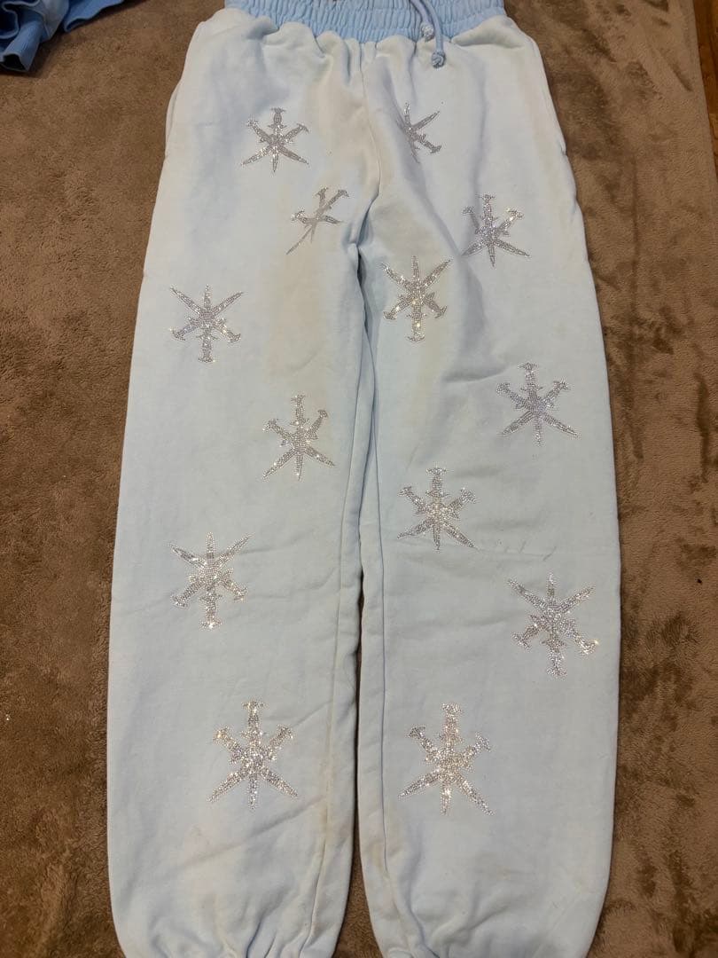 UNKNOWN LONDON 水色 青 パーカーセットアップ