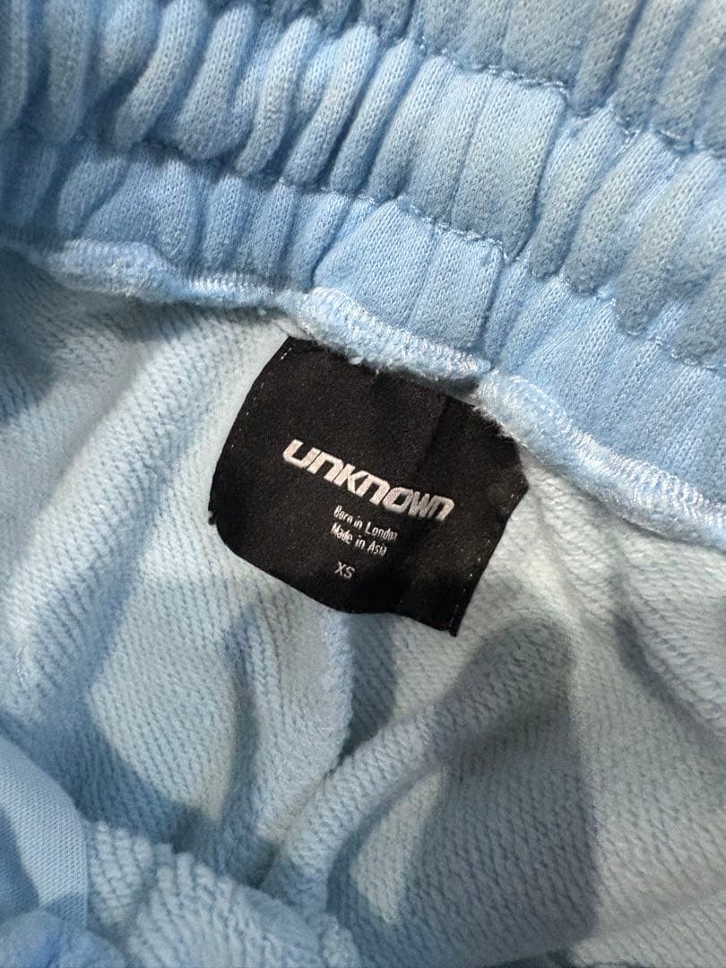 UNKNOWN LONDON 水色 青 パーカーセットアップ