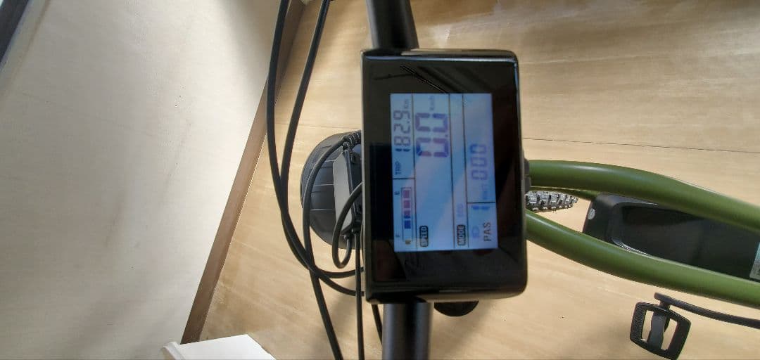 サイクーゴースト緑、電動自転車 走行距離182㎞ 定価198000円