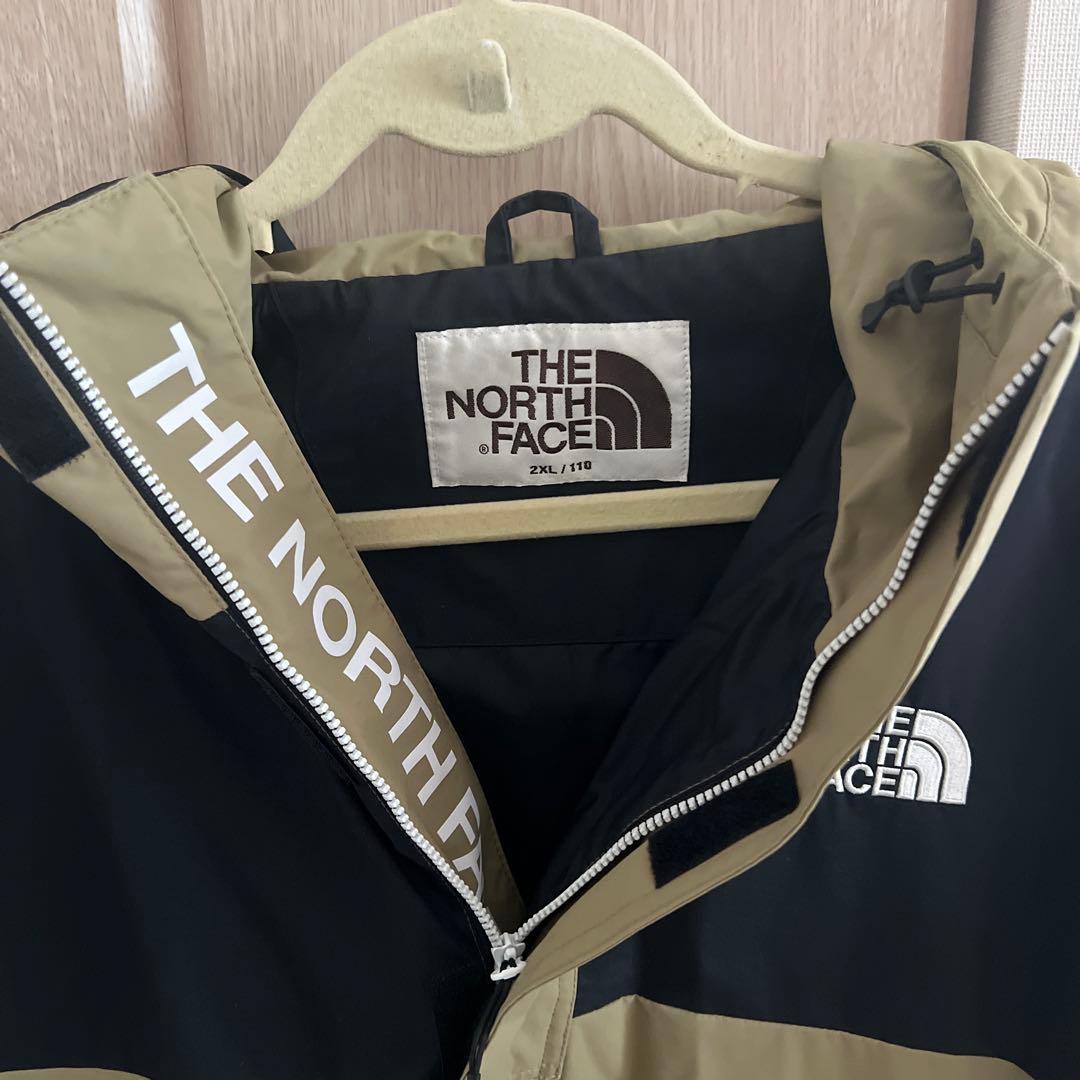 THE NORTH FACE ノースフェイスパーカー 2XL ベージュ/ブラック