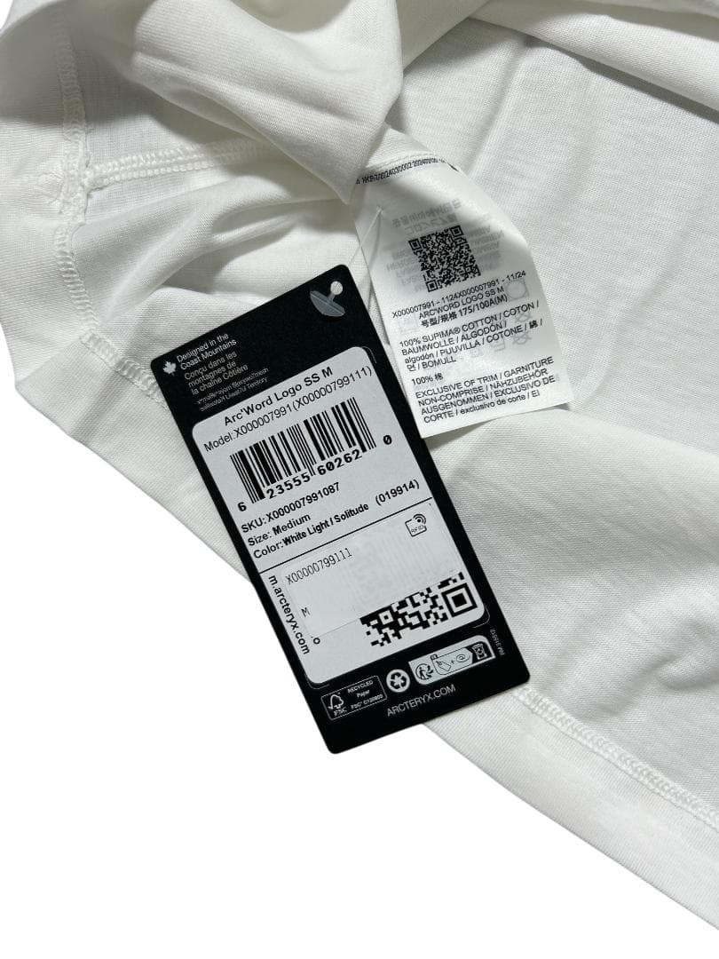 新品 アークテリクス アークワードロゴ Tシャツ WL/SOL-L 送料込