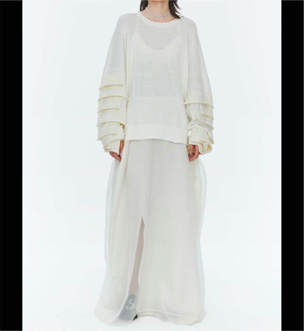 【 SALVAM 】サルバム　21ss organdy マキシスカート