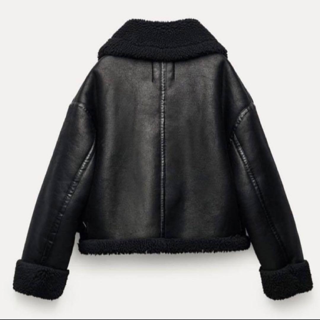 ジャケット・アウター ZARA DOUBLE-FACED BIKER JAKET