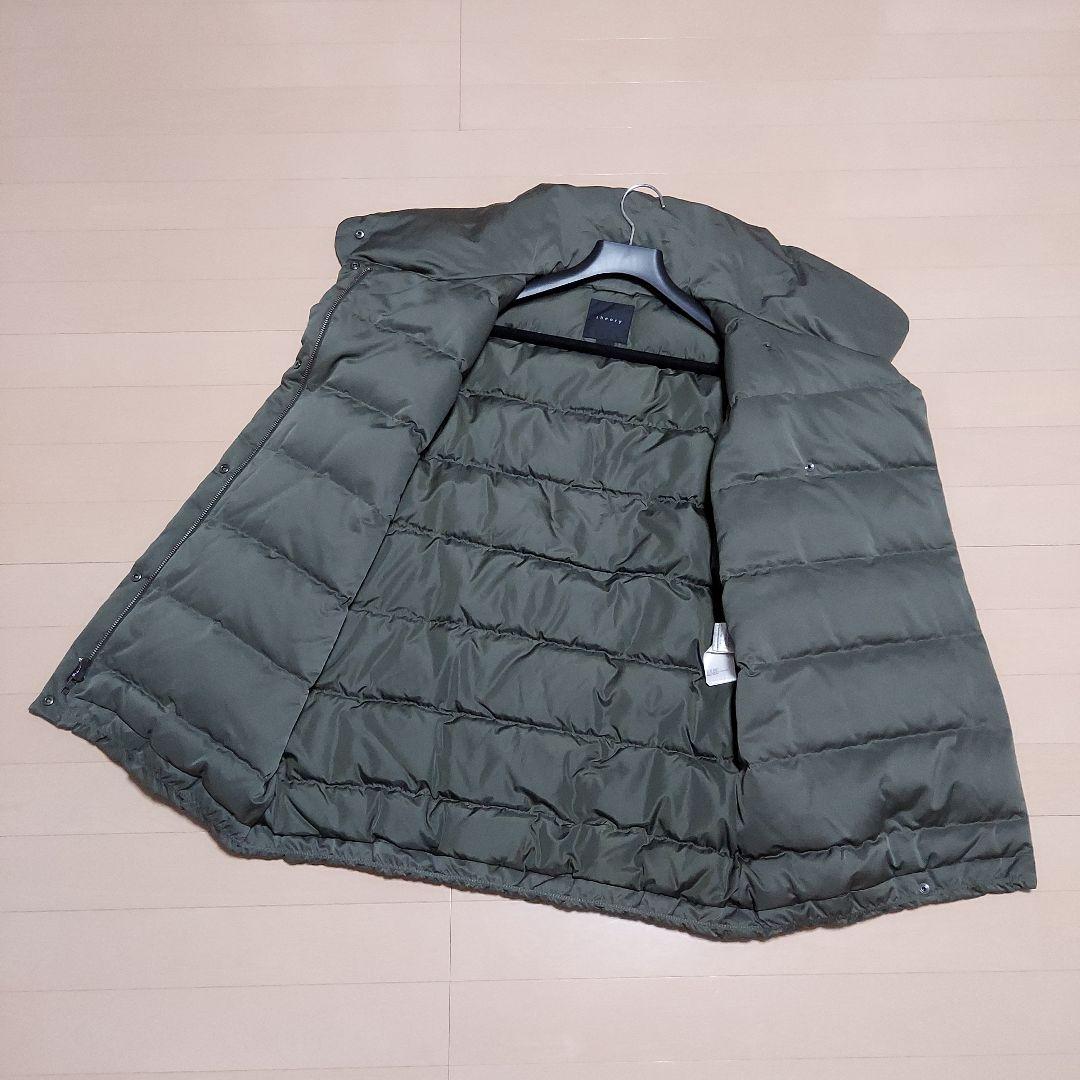(極美品)theory スタンドカラー ダウンコート カーキ