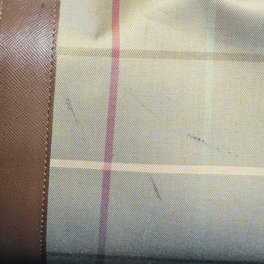 BURBERRYSバーバリー チェック柄 ボストンバッグ　ミニボストン