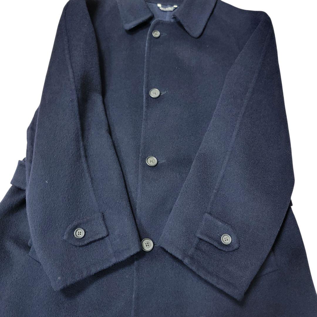 圧巻 羊毛 ダブルフェイス 伊製 ランバン LANVIN ステンカラーコート