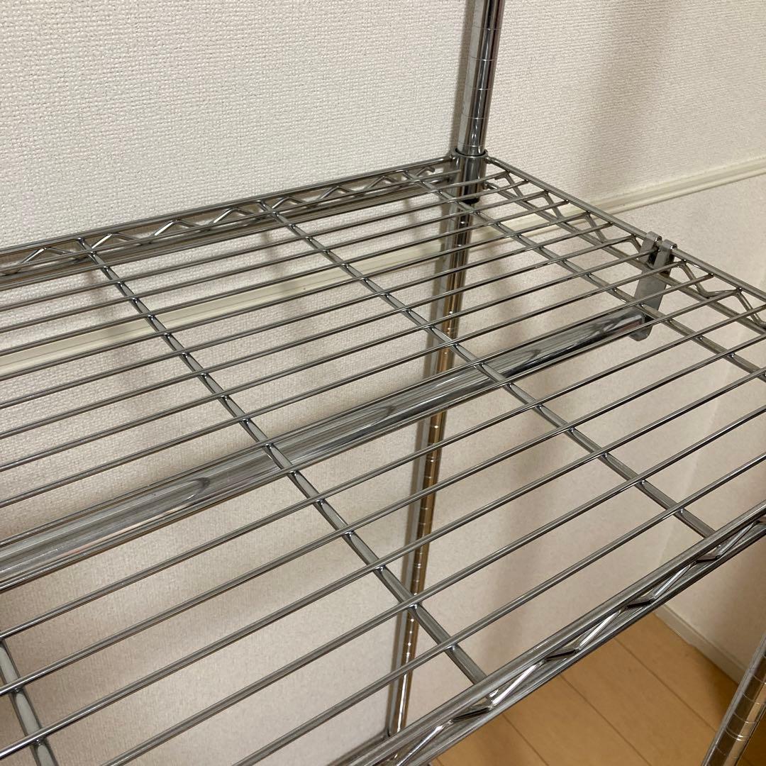 スチールラック　ワードローブ　メタルラック　120　クローゼット　ハンガーラック