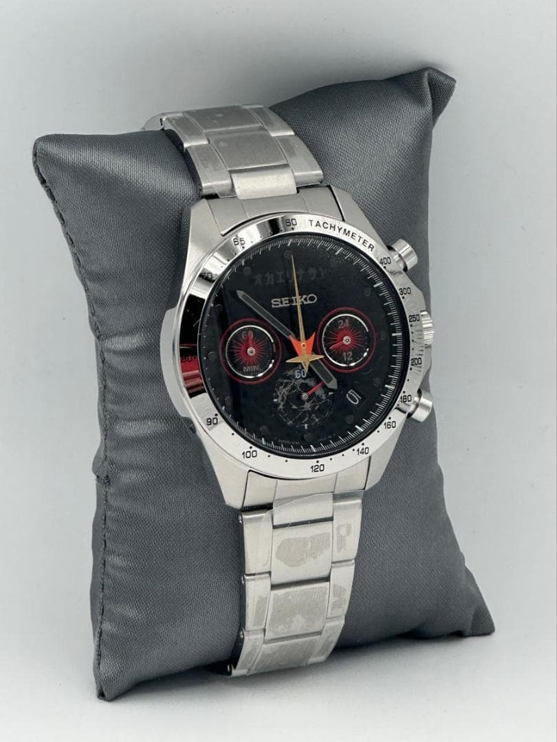 新品 トップをねらえ！限定300本 SEIKO クロノグラフ ブラック セイコー