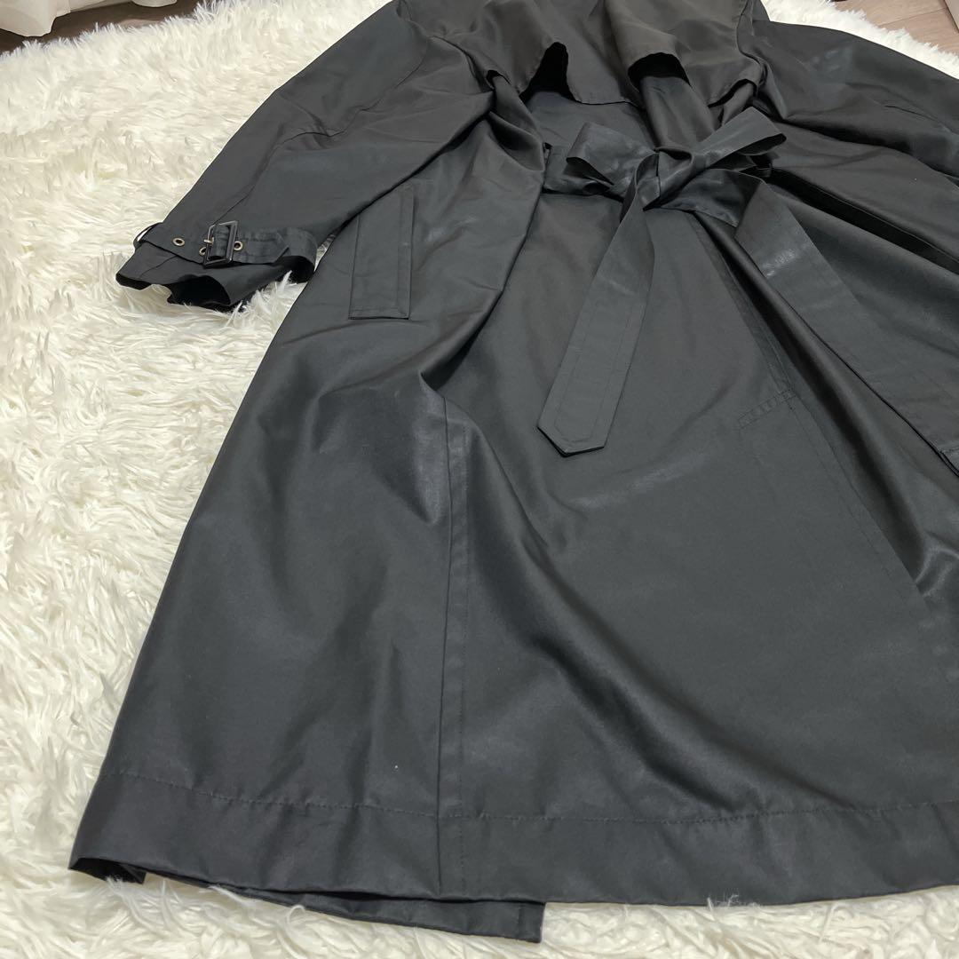 クリーニング済◇YVES SAINT LAURENT トレンチコート ブラック