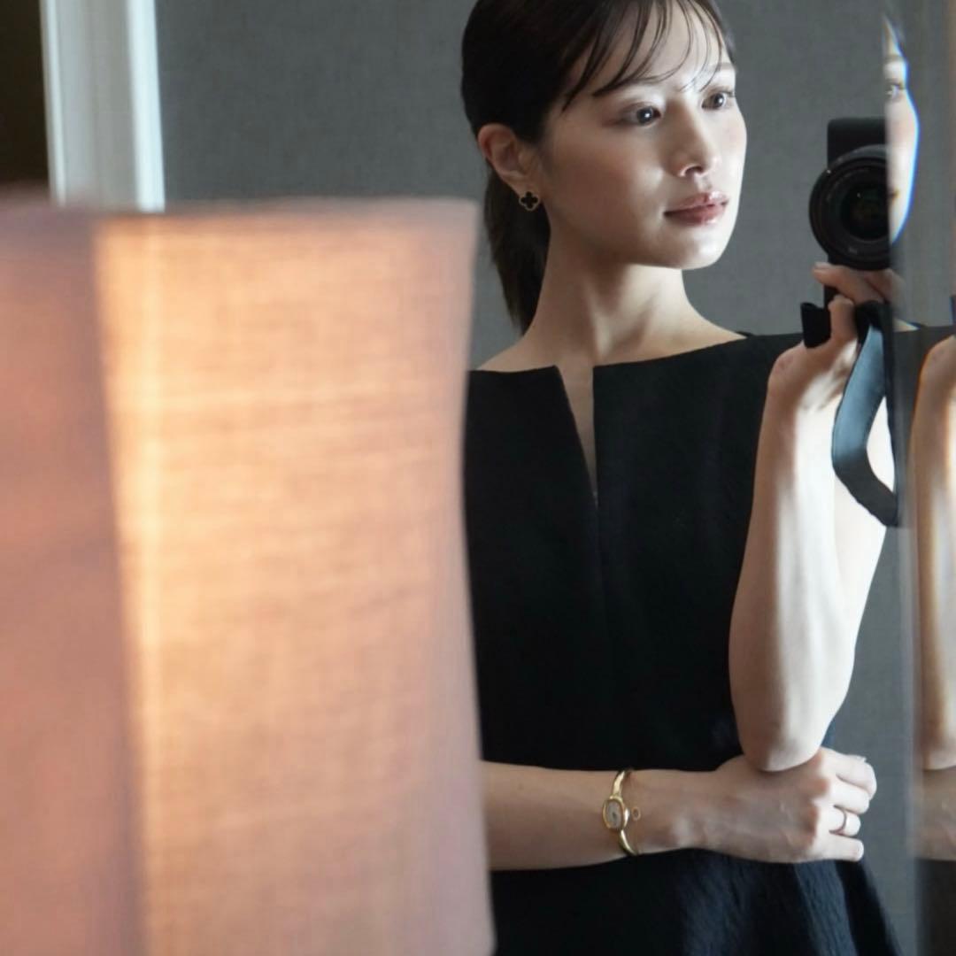 新品 L'AUBE BLANC Keyneck Jacquard Dress