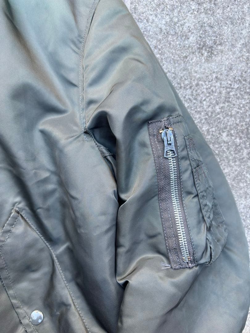 90s ALPHA INDUSTRIES MA-1 USA製 グランドクルー L