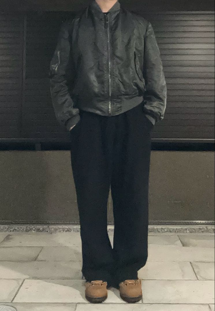 90s ALPHA INDUSTRIES MA-1 USA製 グランドクルー L